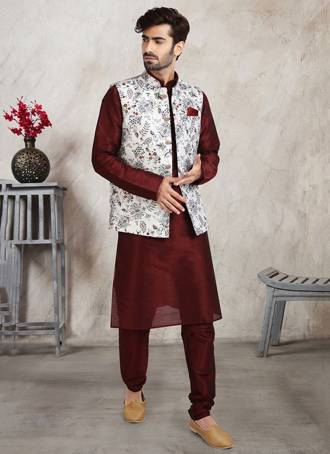 Festive Wear Wholesale Kurta Pajama With Jacket Collection